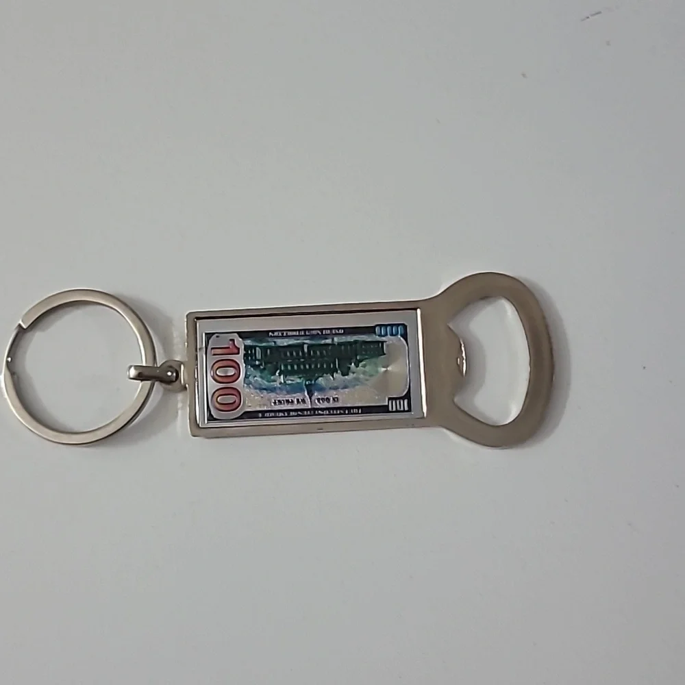 MONEY KEYCHAIN BEER BOTTLE OPENER NWT - Picture 3 of 3